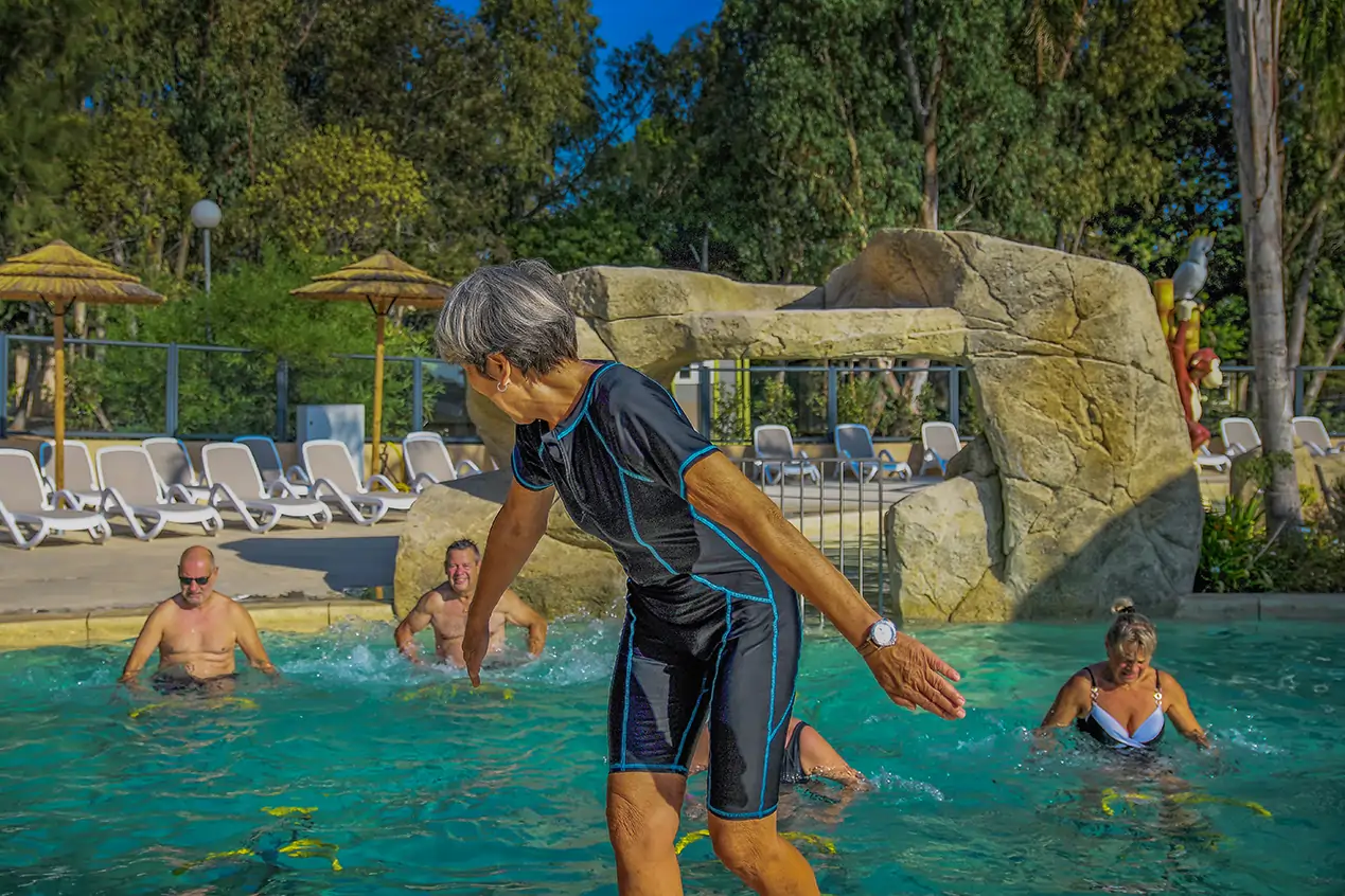aquagym animations at camping bella vista