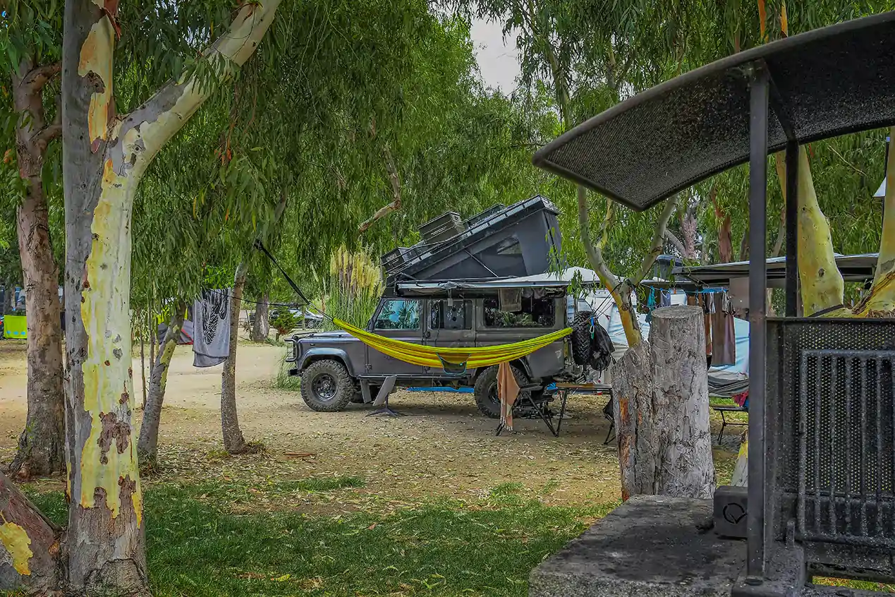 Klassischer Campingplatz in der Natur