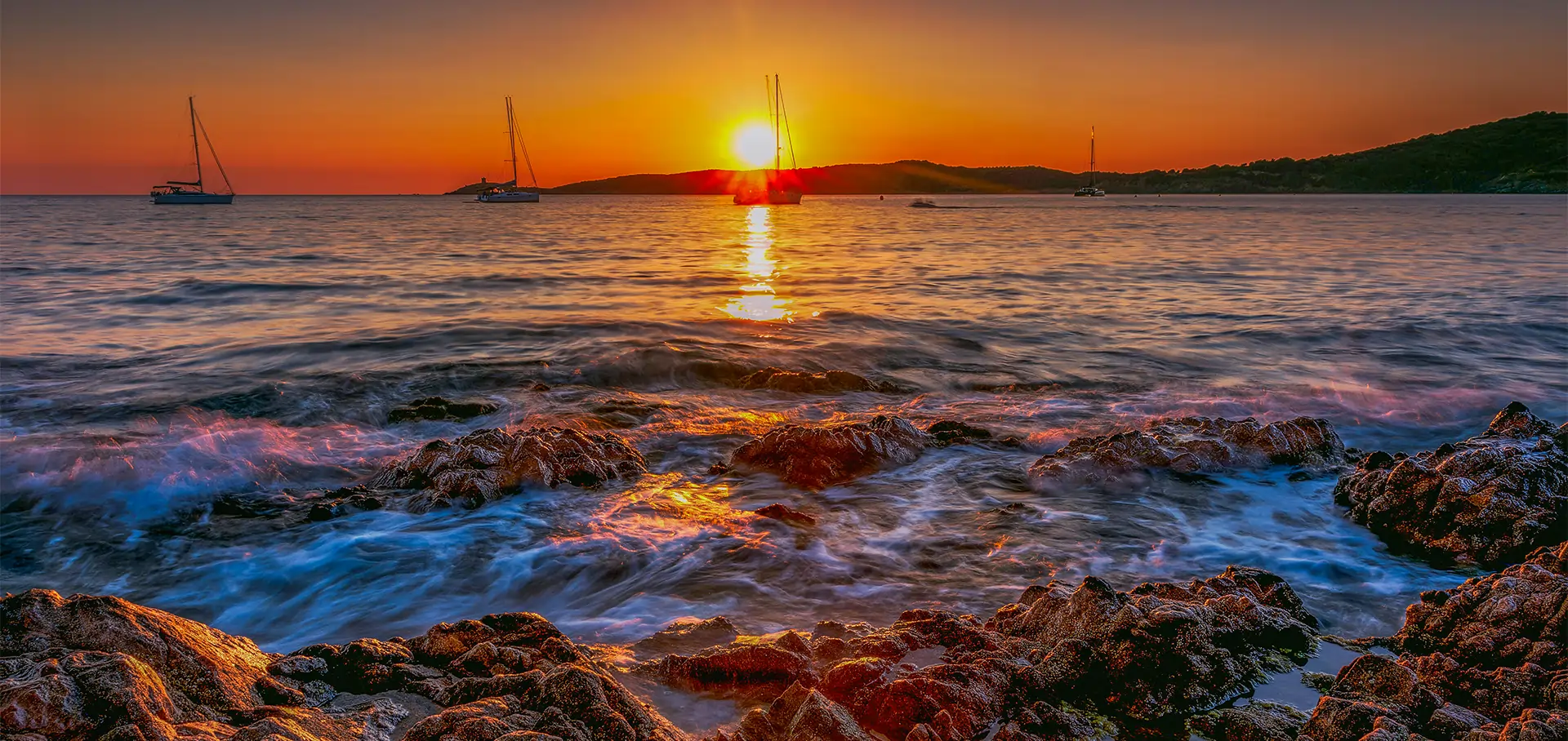 couchers de soleil sur la plage