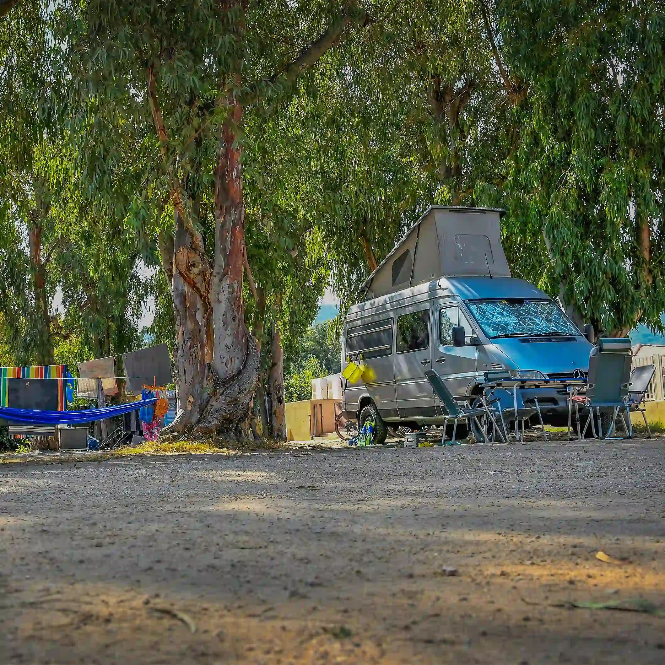 gut beschattete Stellplätze Camping les castors
