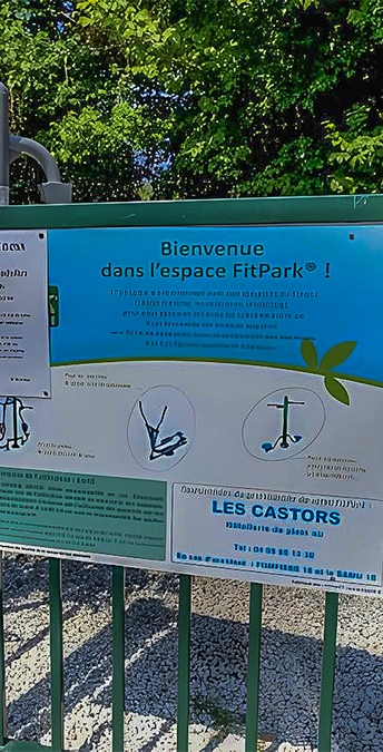 fit park area at les castors campsite in corsica