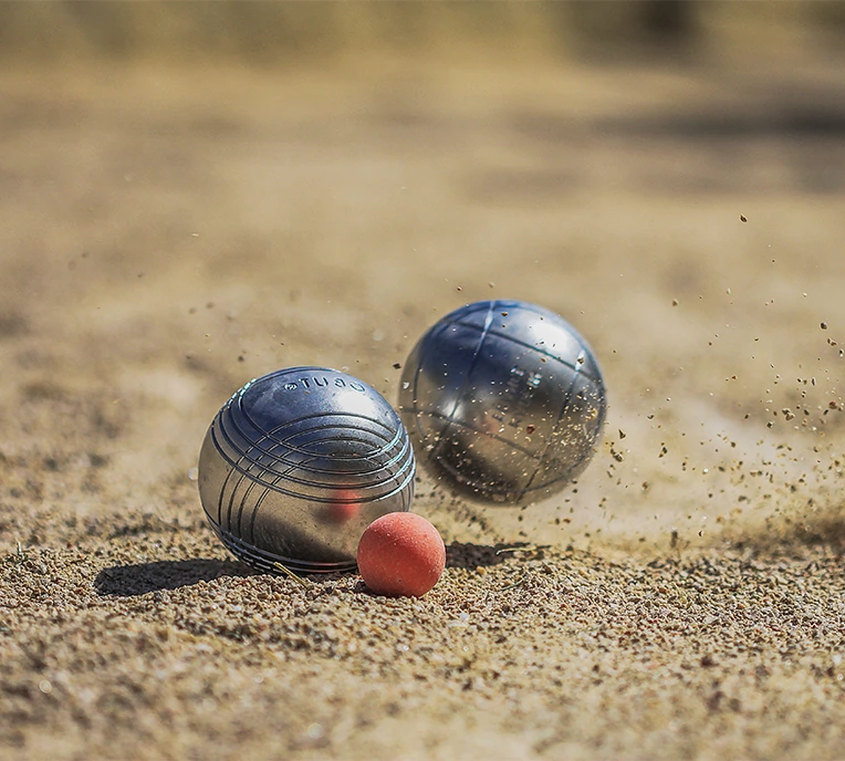 kleine Partie Petanque Camping les castors