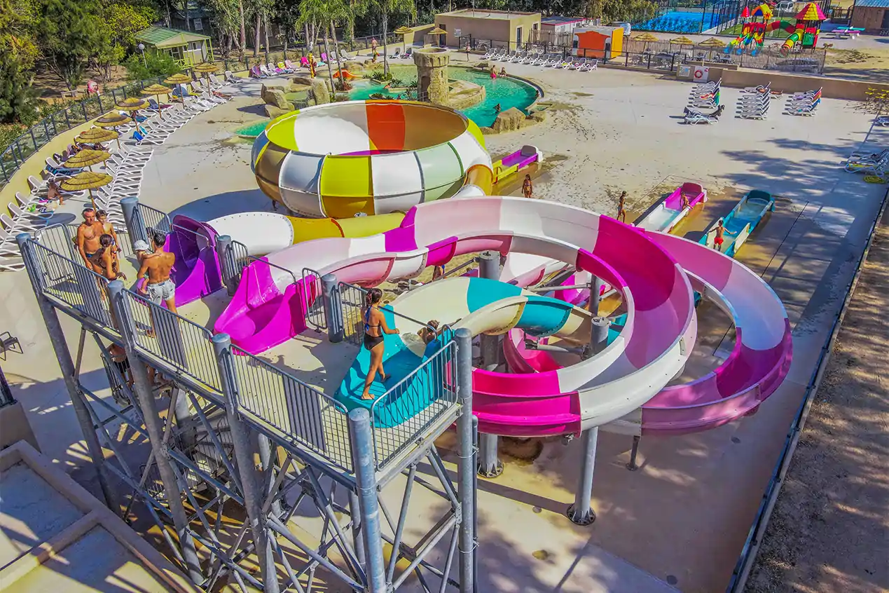 slides in corsica camping bella vista