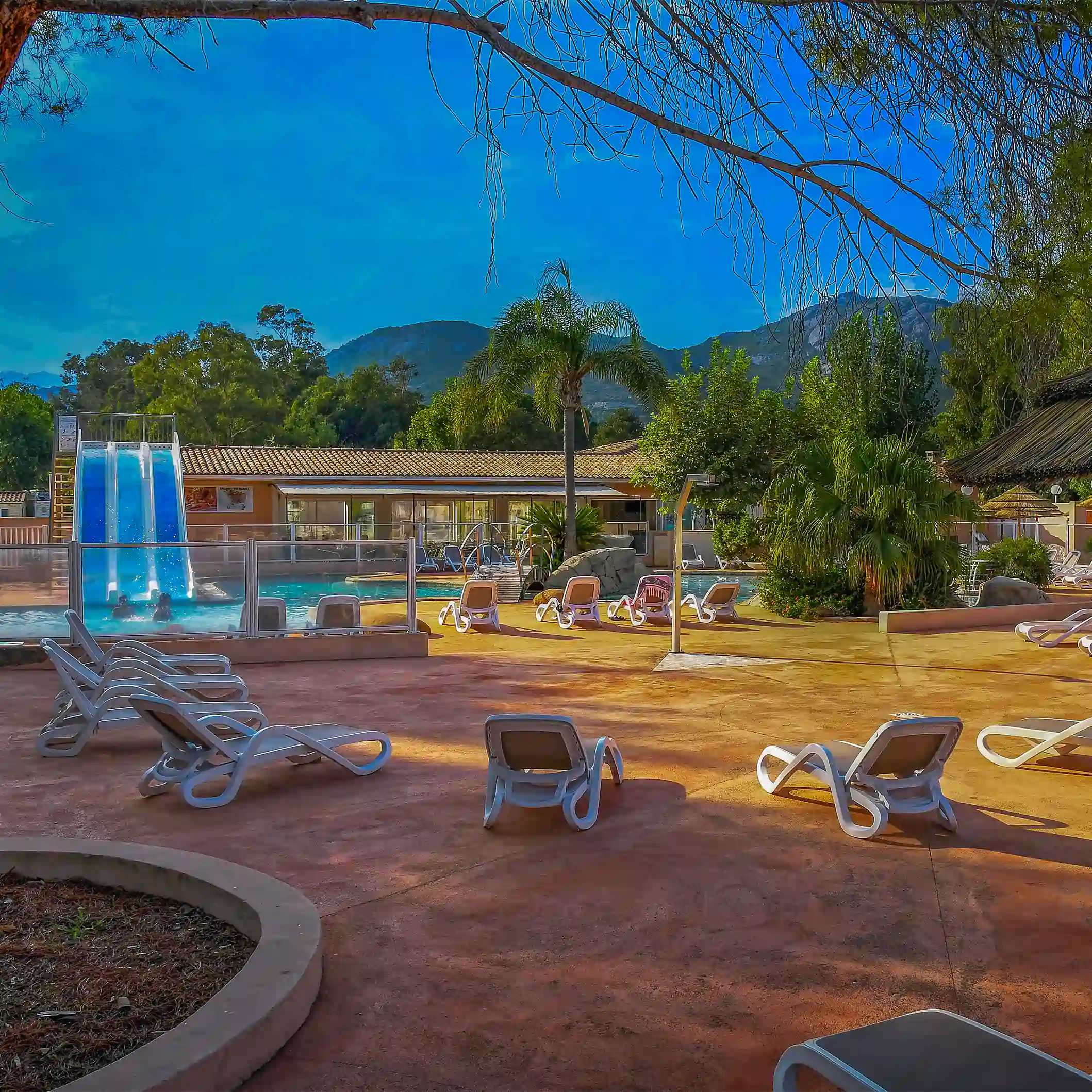 schattige Bereiche Wasserpark Campingplatz l'international