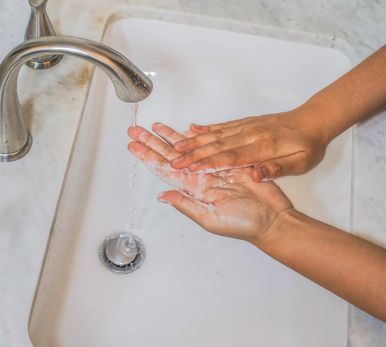 Sanitäranlagen auf dem internationalen Campingplatz